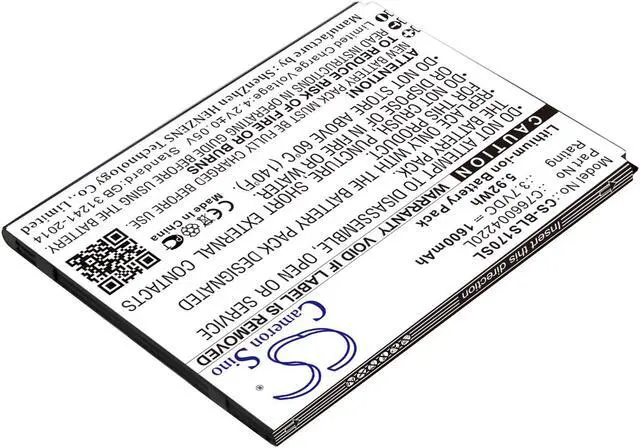 Alt view image 2 of 5 - Battery for BLU S170 Studio G HD C766004220L Mobile SmartPhone CS-BLS170SL