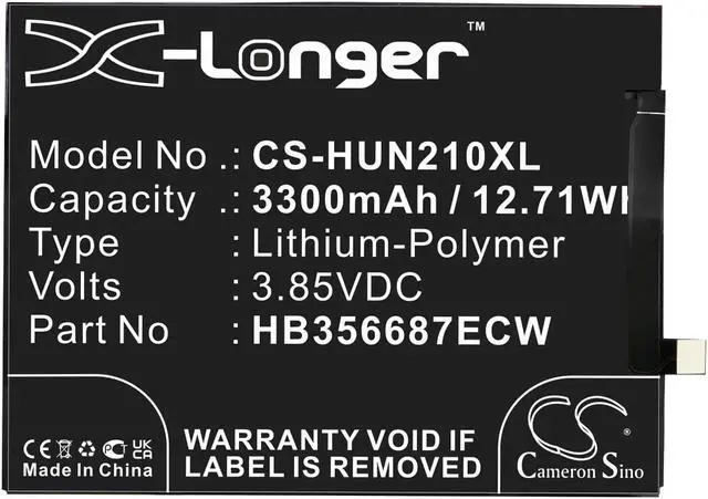 Alt view image 3 of 4 - Battery for Huawei BAC-AL00 BAC-TL00 P30 Lite Honor 7X 9i Nova 3i HB356687ECW