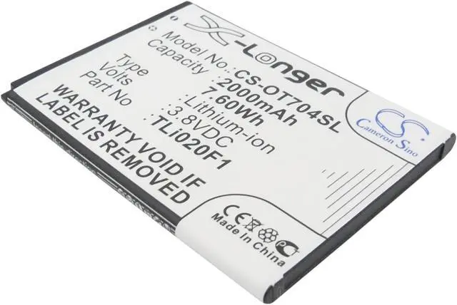 Main image of Battery for Alcatel 5044 5042 OneTouch Fierce 2 Pop C7 Vodafone VFD 500 TLi020F1
