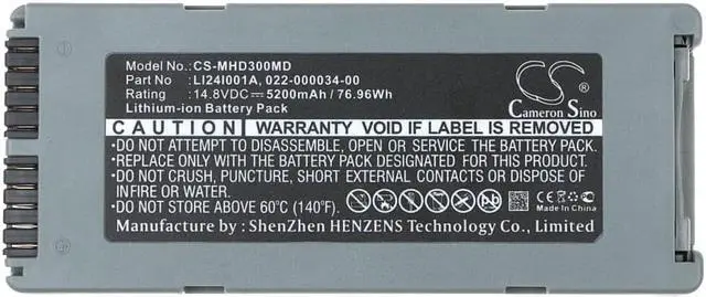 Alt view image 5 of 5 - Battery for Mindray BeneHeart D1 D2 D3 022-000034-00 022-000047-00 LI24I001A