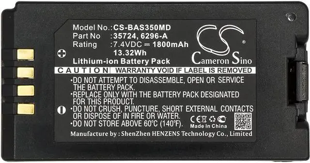 Alt view image 3 of 3 - Battery for Baxter 35083 35700 Sigma Spectrum Pump 35724 35162 6296-A 1800mAh