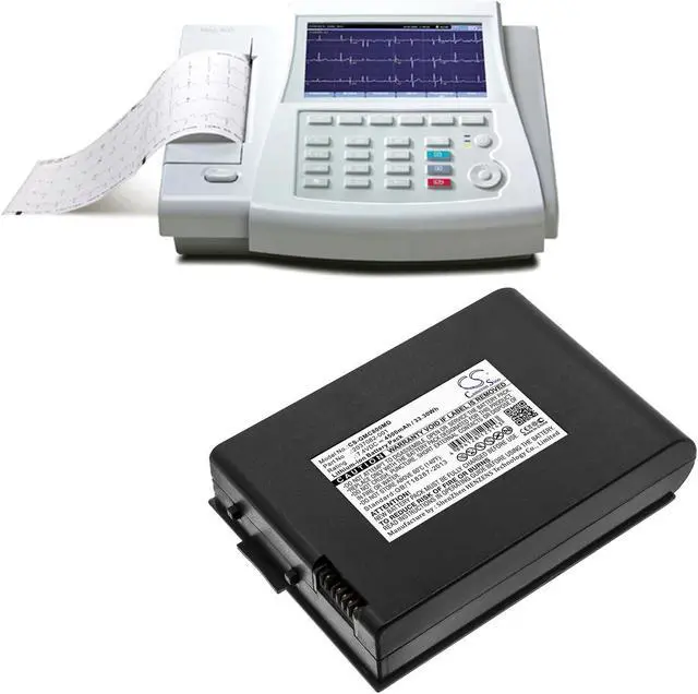 Alt view image 4 of 4 - Battery for GE MAC 800 MAC800 2037082-001 2039944-001 M2823 M2823-O CS-GMC800MD
