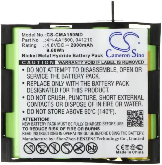Alt view image 5 of 5 - Battery for Compex Sport Elite Mi Mi-Sport MI-Fitness Runner 4H-AA1500 941210