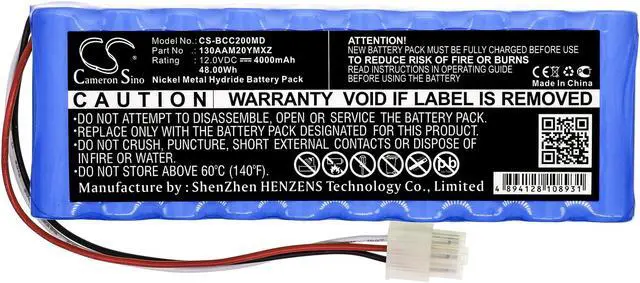 Alt view image 3 of 6 - Battery for Bionet Cardio 7 M+ M Plus Touch 3000 2000 FC700120458 BATT/110458