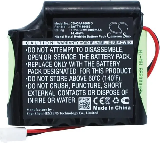 Alt view image 5 of 6 - Battery for Cefar Globus Stimulator Elite 4 A1B Genesy 3000 120466 BATT/110466