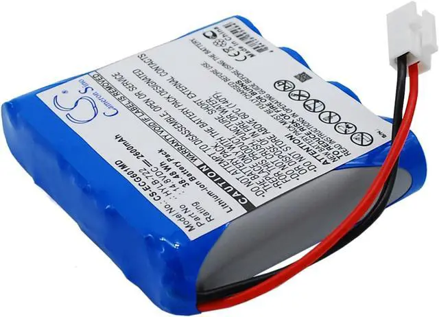 Alt view image 3 of 6 - Battery for Biocare ECG-6010 ECG-6020 iE6 HYLB-722 CS-ECG601MD 14.8v 2600mAh