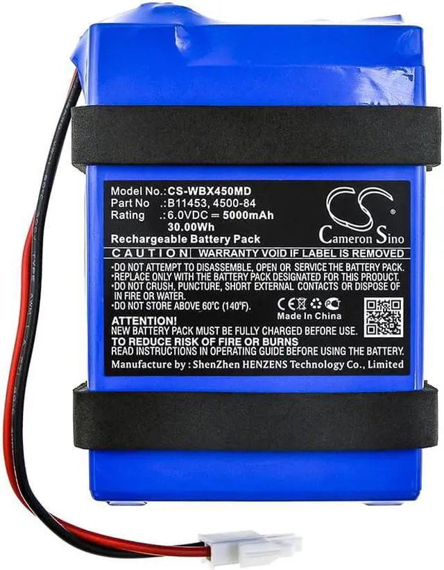 Alt view image 3 of 4 - Battery for Welch-Allyn 450E0-E1 450EO 450TO 45MTO 45NEO 45NTO 4500-84 B11453