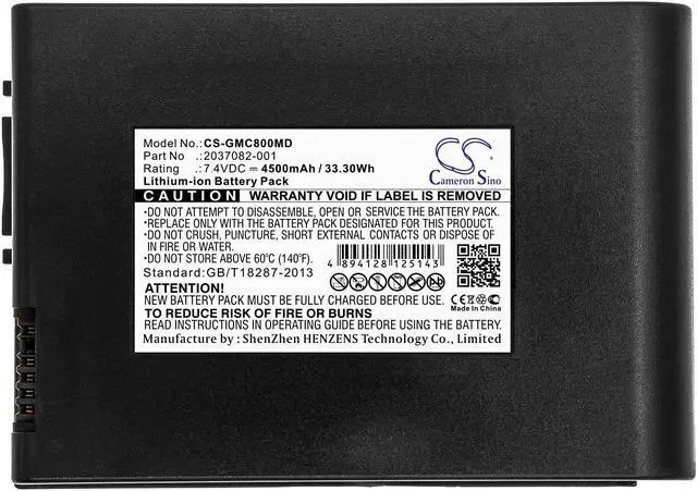 Alt view image 3 of 4 - Battery for GE MAC 800 MAC800 2037082-001 2039944-001 M2823 M2823-O CS-GMC800MD