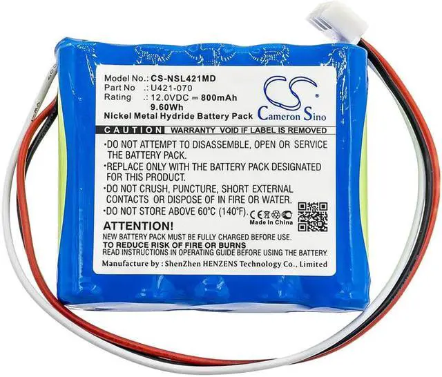 Alt view image 3 of 4 - Battery for Endo-Mate EM13M NE131 NE169 U421070 NSK EndoMate DT U421-070 Ni-MH