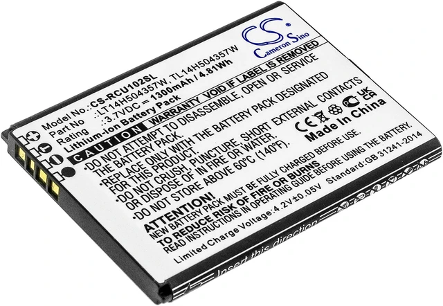 Main image of Battery for AT&T Flip IV U102AA Cricket U102AC Cingular LT14H504357W TL14H504357