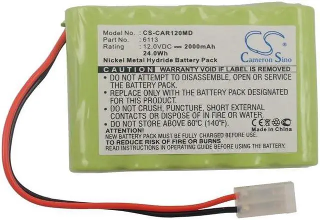 Alt view image 5 of 6 - Battery for Cardiette Cardioline AR1200 CardioRapid K360 110176 120176 6113