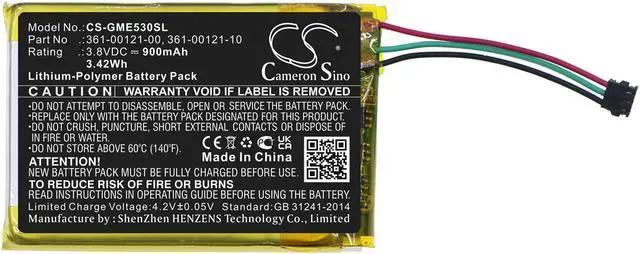 Alt view image 3 of 5 - Battery for Garmin Edge 530 830 361-00121-00 361-00121-10 GPS CS-GME530SL