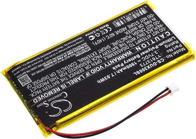 Alt view image 2 of 6 - Battery for XDUOO X3 YT613773 DAP Media Player CS-DUX300SL 3.7v 1900mAh 7.03Wh