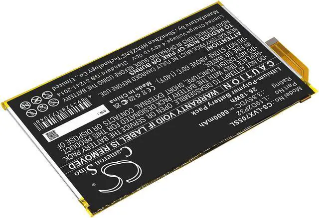 Alt view image 2 of 5 - Battery for Lenovo Yoga Smart Tab YT-X705F L19D2P32 Tablet CS-LVX705SL 3.85v