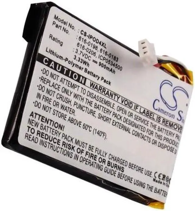 Alt view image 5 of 6 - Battery for Apple iPOD 4th Photo M9829 616-0183 616-0206 616-0215 AW4701218074