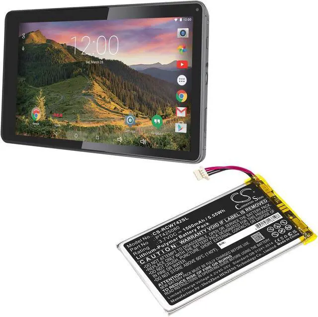 Alt view image 6 of 6 - Battery for RCA RCT6773W22 RCT6773W22B T6873w42 Voyager II 7" PT425080 Tablet