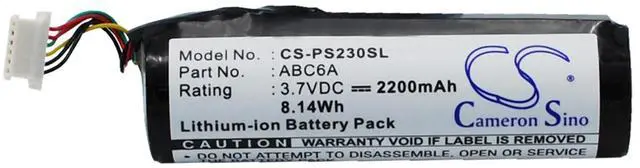 Main image of Battery for Philips PMC7230 PMC7230/17 ABC6A Media Player CS-PS230SL 3.7v 2200mA