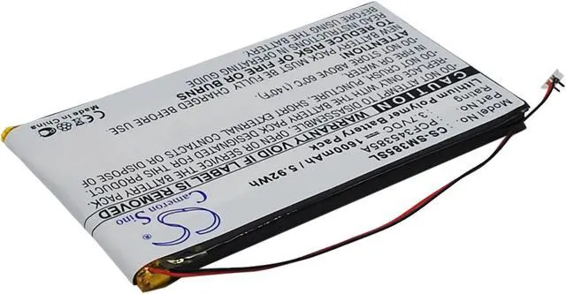 Alt view image 2 of 6 - Battery for Samsung Napster MP3 PMPSGY910 Y910 YP106G PCF345385A CS-SM385SL