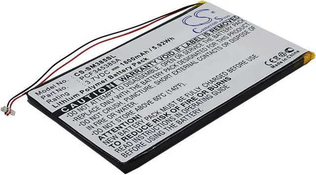 Alt view image 3 of 6 - Battery for Samsung Napster MP3 PMPSGY910 Y910 YP106G PCF345385A CS-SM385SL