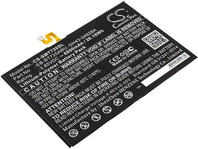 Main image of Battery for Samsung Galaxy Tab S5e S6 Lite SM-T720 T860 EB-BT725ABU GH43-04928A