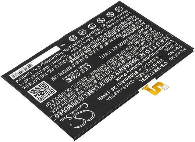 Alt view image 2 of 4 - Battery for Samsung Galaxy Tab S5e S6 Lite SM-T720 T860 EB-BT725ABU GH43-04928A