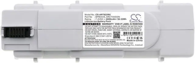 Alt view image 5 of 5 - Battery for ARRIS TG862 SVG2482AC MG5220 ARCT00830N BPB044H BPB044S 6800mA White