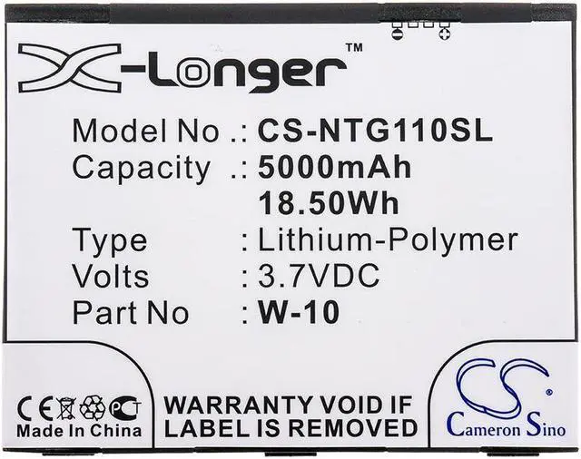 Alt view image 3 of 3 - Battery for Netgear MR1100 NightHawk M1 Telstra 308-10019-01 W-10 Hotspot