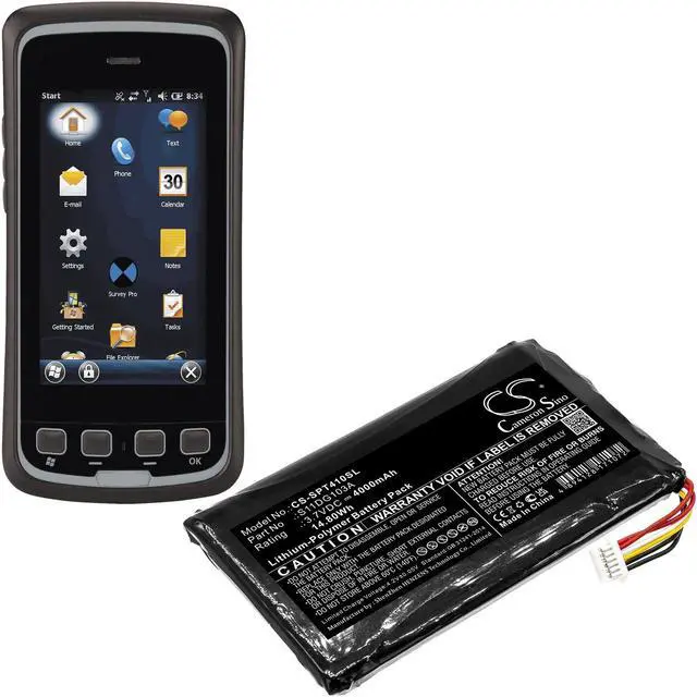 Alt view image 6 of 6 - Battery for Trimble Juno 5 T41 T45 Slate Spectra T41-R01-001 S11DG103A S11GD103A