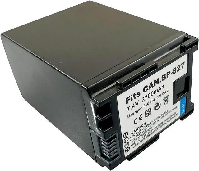 Alt view image 4 of 5 - 2x High Capacity Battery for Canon BP-827 BP-819 BP-809 BP-808 BP-807 BP-809S BP-809BK BP-809B