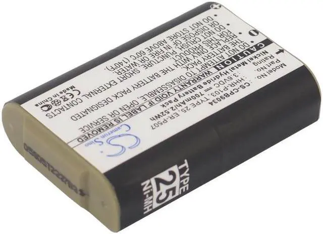 Alt view image 2 of 6 - Battery for Panasonic TYPE 25 HHR-P103A HHR-P103 V tech 89-1324-00-00 AT&T 249