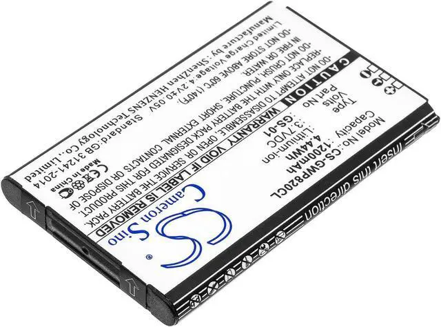 Alt view image 2 of 6 - Battery for Grandstream DP730 WP820 GS-01 Cordless Phone CS-GWP820CL 1200mAh