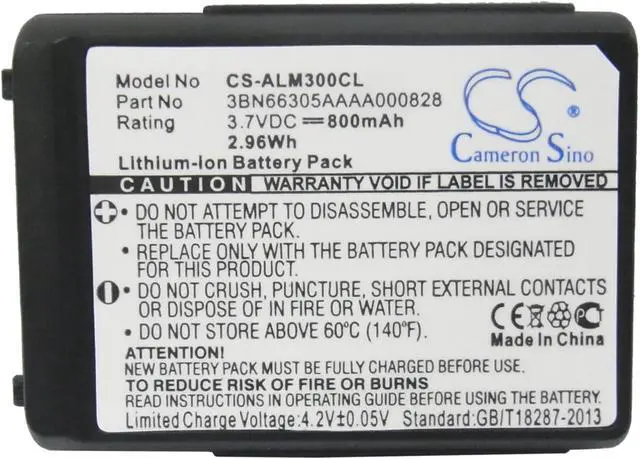 Alt view image 5 of 5 - Battery for Alcatel 300 DECT Reflexes 400 Octophon Open 300D 400D ALCH-011664AC