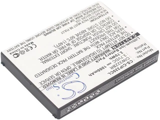 Alt view image 2 of 6 - Battery for Cisco Linksys WIP300 WIP320 CIW32ZBR CS-CIP320CL 1000mAh Li-ion