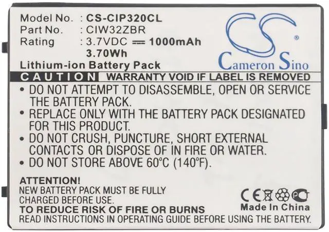 Alt view image 5 of 6 - Battery for Cisco Linksys WIP300 WIP320 CIW32ZBR CS-CIP320CL 1000mAh Li-ion