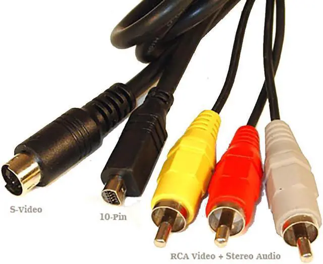Alt view image 2 of 6 - AV Cable for Sony VMC-15FS S-Video RCA DCR-SR47 HDR-FX7 DCR-SX40 HDR-CX100 HDR-CX100B HDR-SR11