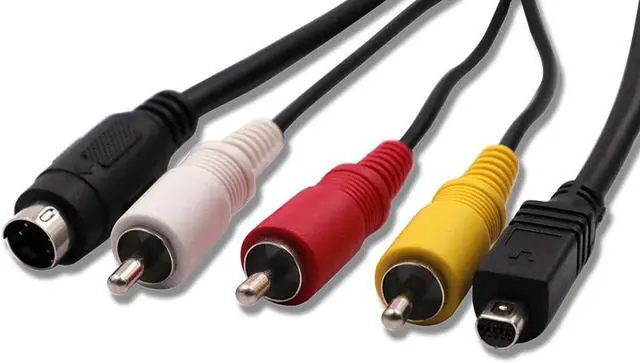 Alt view image 6 of 6 - AV Cable for Sony VMC-15FS S-Video RCA DCR-SR47 HDR-FX7 DCR-SX40 HDR-CX100 HDR-CX100B HDR-SR11