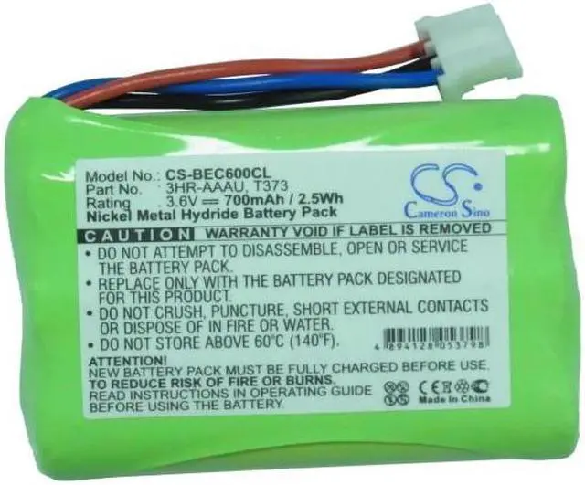 Alt view image 5 of 6 - Battery for Bang & Olufsen BeoCom 1 6000 M6000 MKII 3HR-AAAU 70AAAH3BMXZ T373