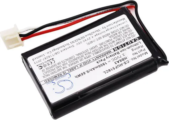 Alt view image 2 of 6 - Battery for Huawei F501 F516 F530 FP515H HB6A3 ETS5623 CS-HUF516CL 3.7V 1800mAh