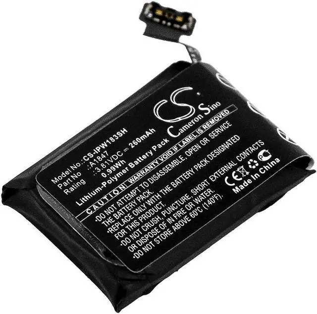 Main image of Battery for Apple A1860 Watch Series 3 38mm GPS A1847 Smartwatch CS-IPW183SH