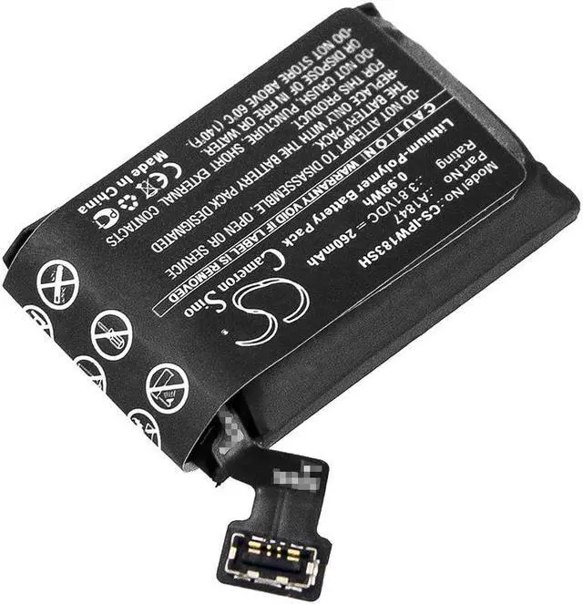 Alt view image 2 of 4 - Battery for Apple A1860 Watch Series 3 38mm GPS A1847 Smartwatch CS-IPW183SH