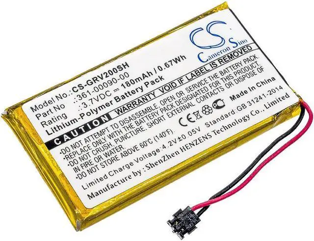 Main image of Battery for Garmin Vivoactive HR 361-00090-00 Smartwatch CS-GRV200SH 3.7v 180mAh