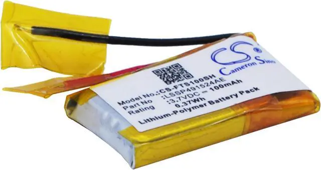 Main image of Battery for FitBit Surge LSSP491524AE Smartwatch CS-FTS100SH 3.7v 100mAh 0.37Wh