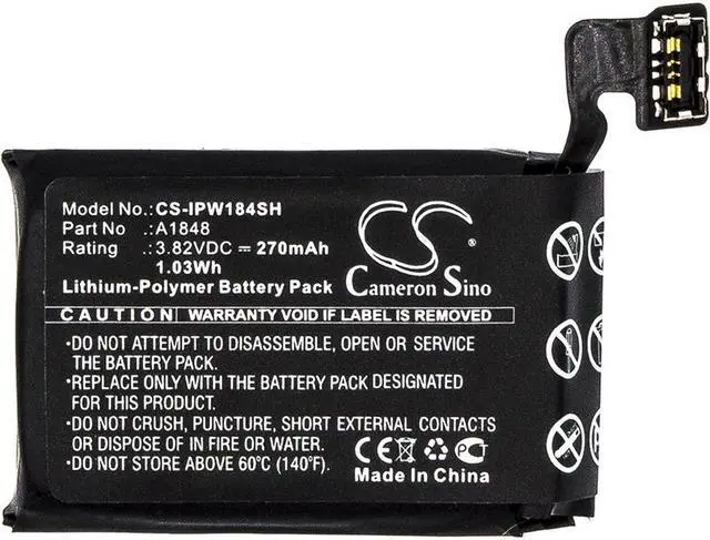 Alt view image 3 of 4 - Battery for Apple A1858 Watch Series 3 4G 38mm LTE A1848 MR352LL/A MRQE2LL/A