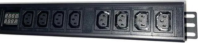 Alt view image 4 of 7 - 50A 200-250V PDU Power Distribution Unit NEMA 6-50P Meter Surge Protector C13