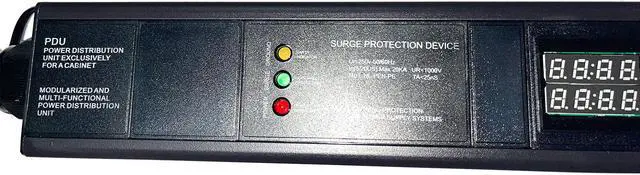 Alt view image 2 of 7 - 50A 200-250V PDU Power Distribution Unit NEMA 6-50P Meter Surge Protector C13