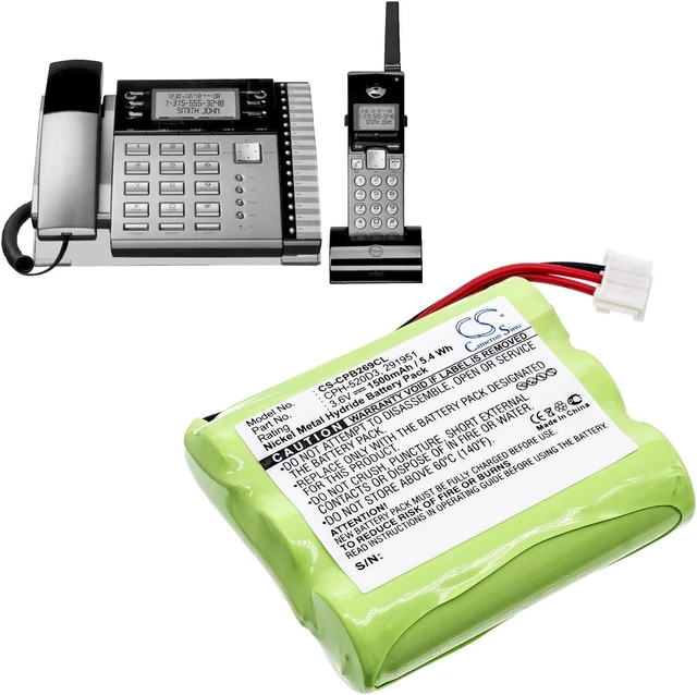 Battery for RCA 25450 25450RE3 5-2699 H25450RE3 H5450 180AAH-2699 ...
