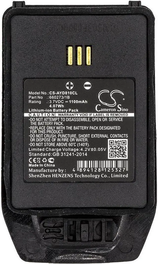 Alt view image 3 of 3 - Battery for Avaya Ascom DECT 3740 660273 D61 D65 D81 DH5 Mitel 1220187 660273/1B