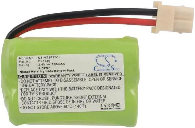 Alt view image 5 of 6 - Battery for V Tech VT2032 VT2032RD VT2032WT BY1149 Cordless Phone CS-VT2032CL
