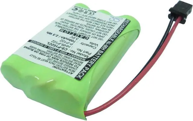 Alt view image 2 of 6 - Battery for GP Radio Shack Panasonic P-P102 Uniden BBTY0483001 HHR-P102 TYPE 22