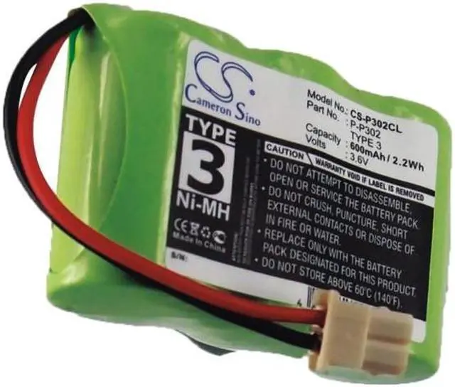 Alt view image 5 of 6 - Battery for GP T279 T301 GE AN8526 BT10 Sony BP-T26 Panasonic P-P302 HHR-P302